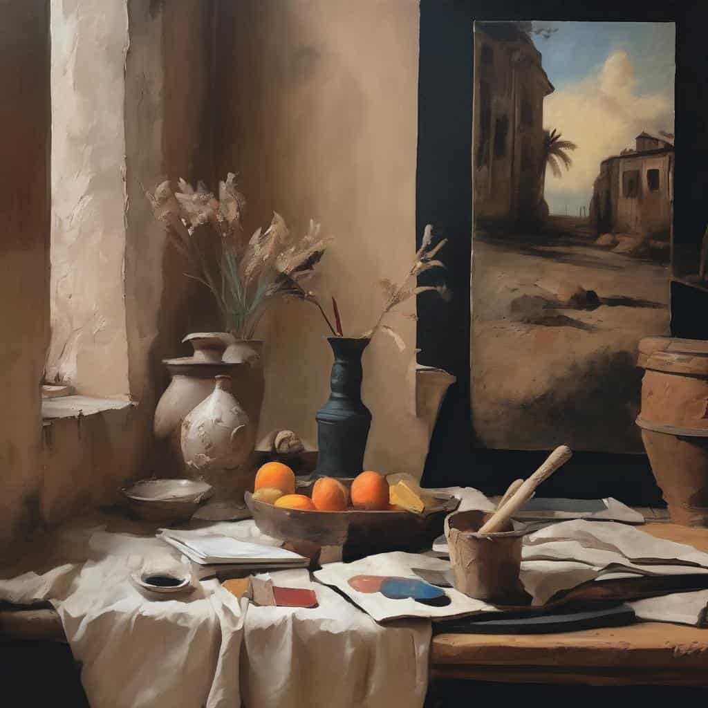 Αλτσάι και δημιουργικότητα στη σύγχρονη τέχνη, ρεαλιστική ζωγραφική με μούρα και παλαια αντικείμενα.