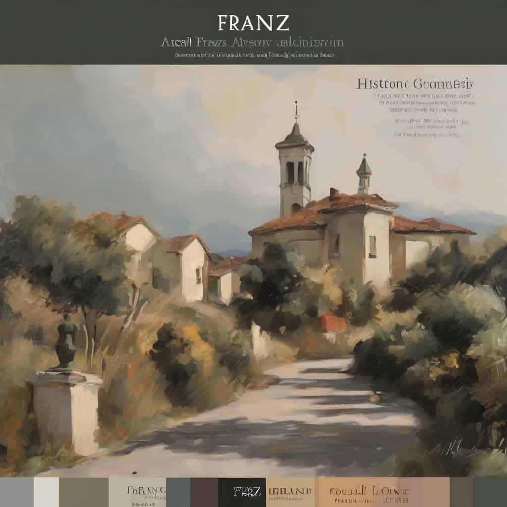 Παραδοσιακό εκκλησάκι σε τοπική σκηνή, σύγχρονη τέχνη και δημιουργία, αφίσα ζωγραφικής.